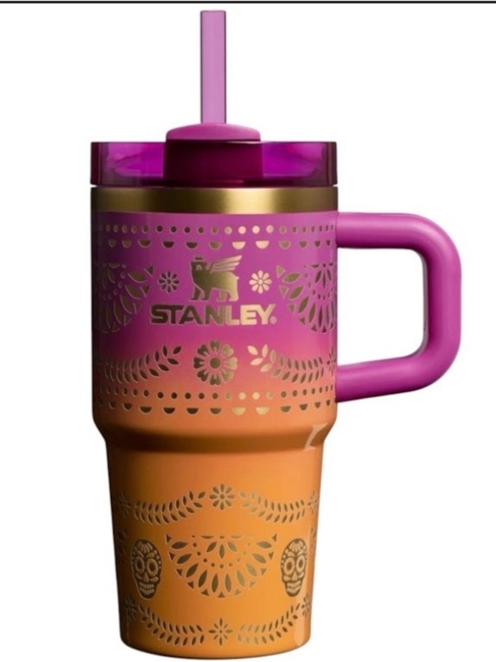 NWT 2025 Stanley dia de los muertos 20 oz quencher tumbler sunrise Catrina